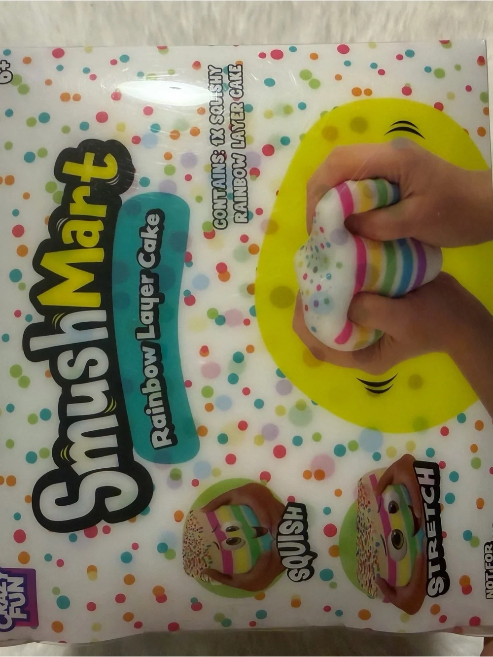 Rainbow Layer Cake Squishy Toy - Multicolor